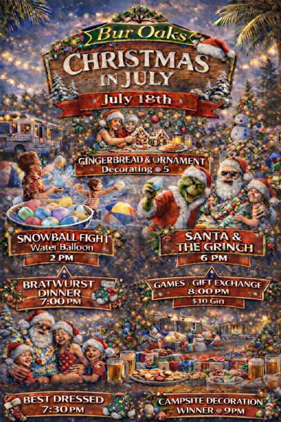 Christmas in July flyer