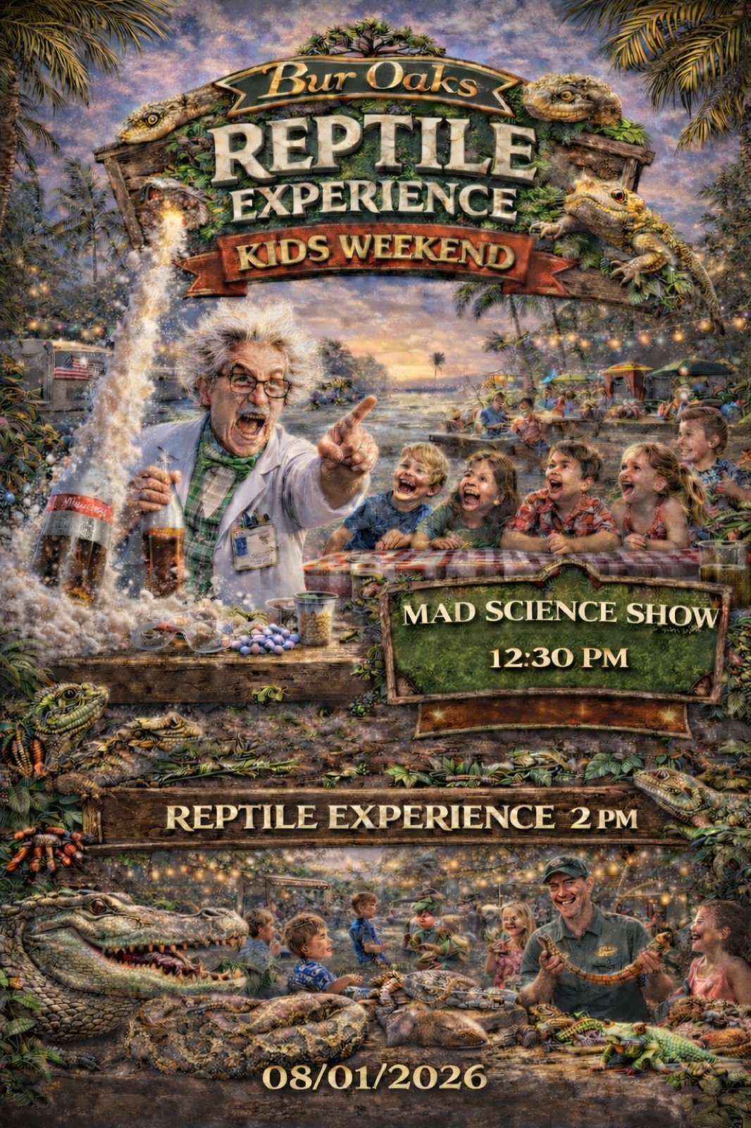 Reptile Experience Kids Weekend flyer