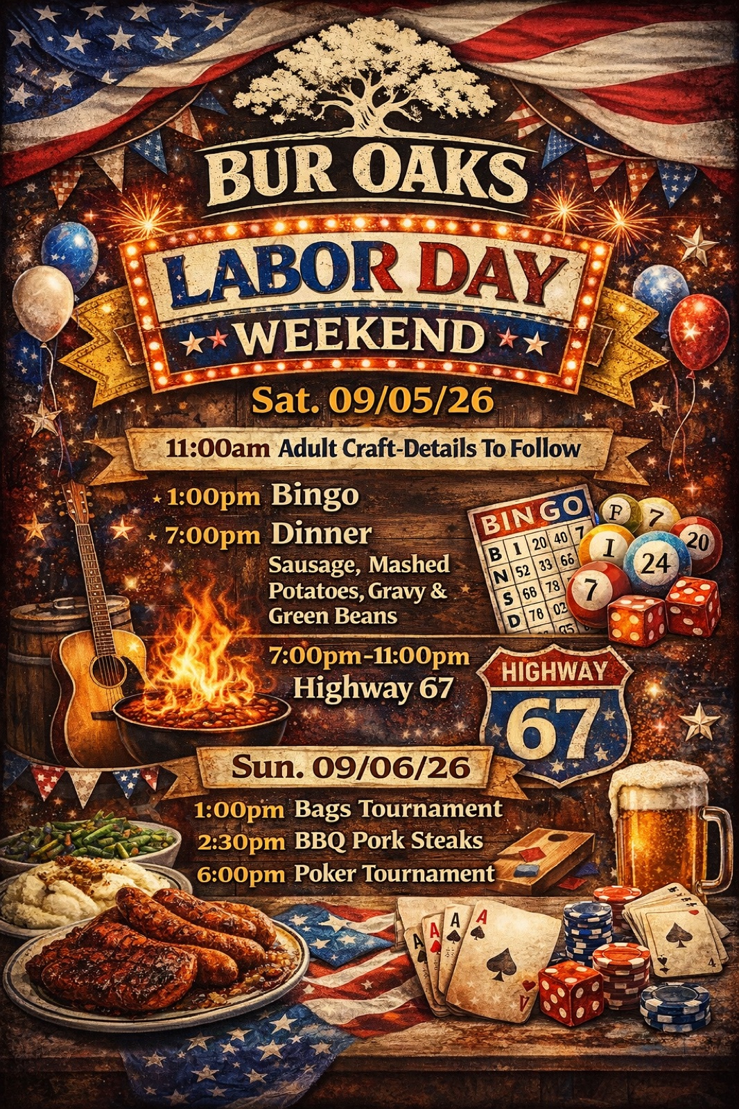 Labor Day Weekend flyer