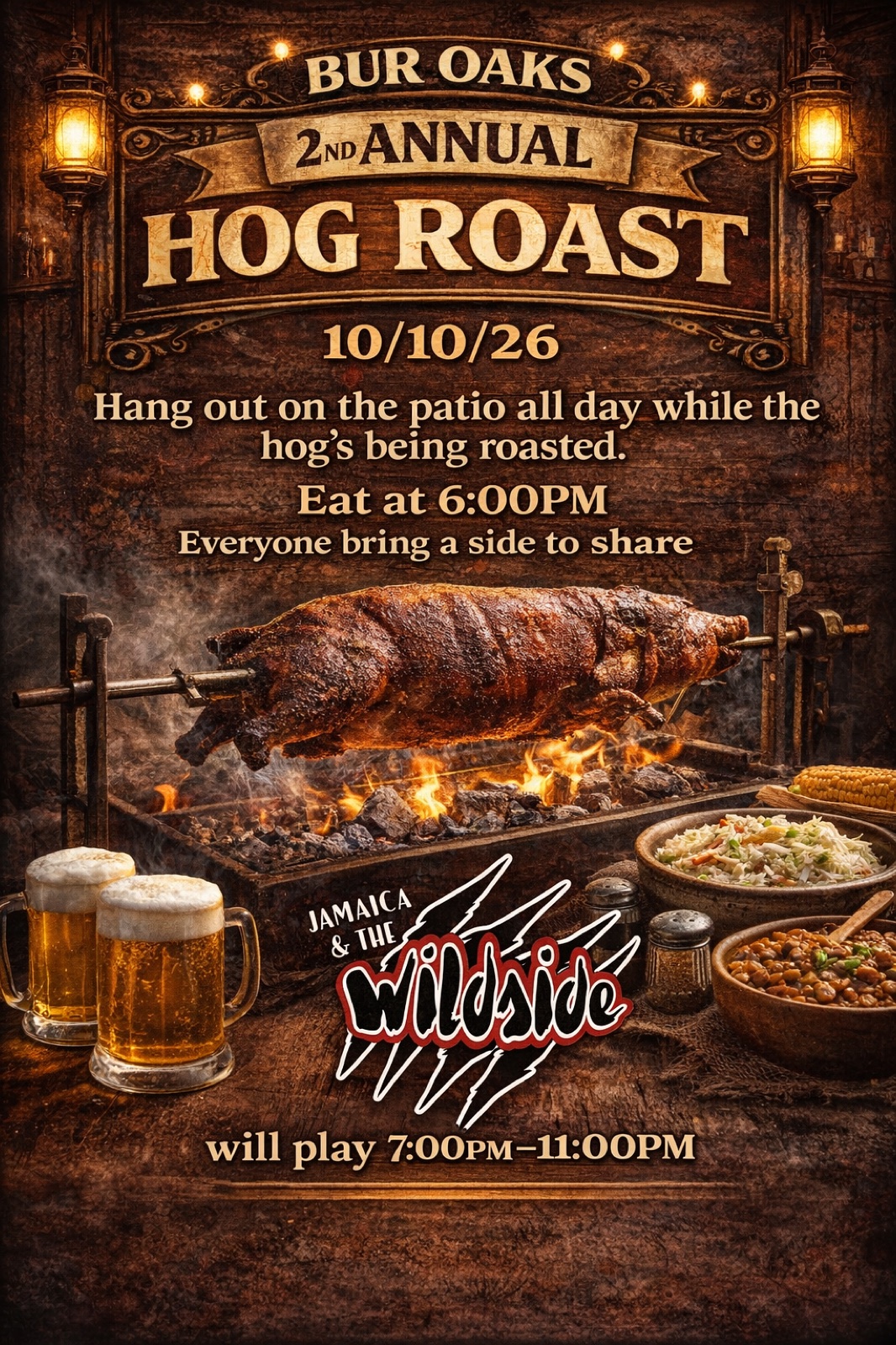 2nd Annual Hog Roast flyer